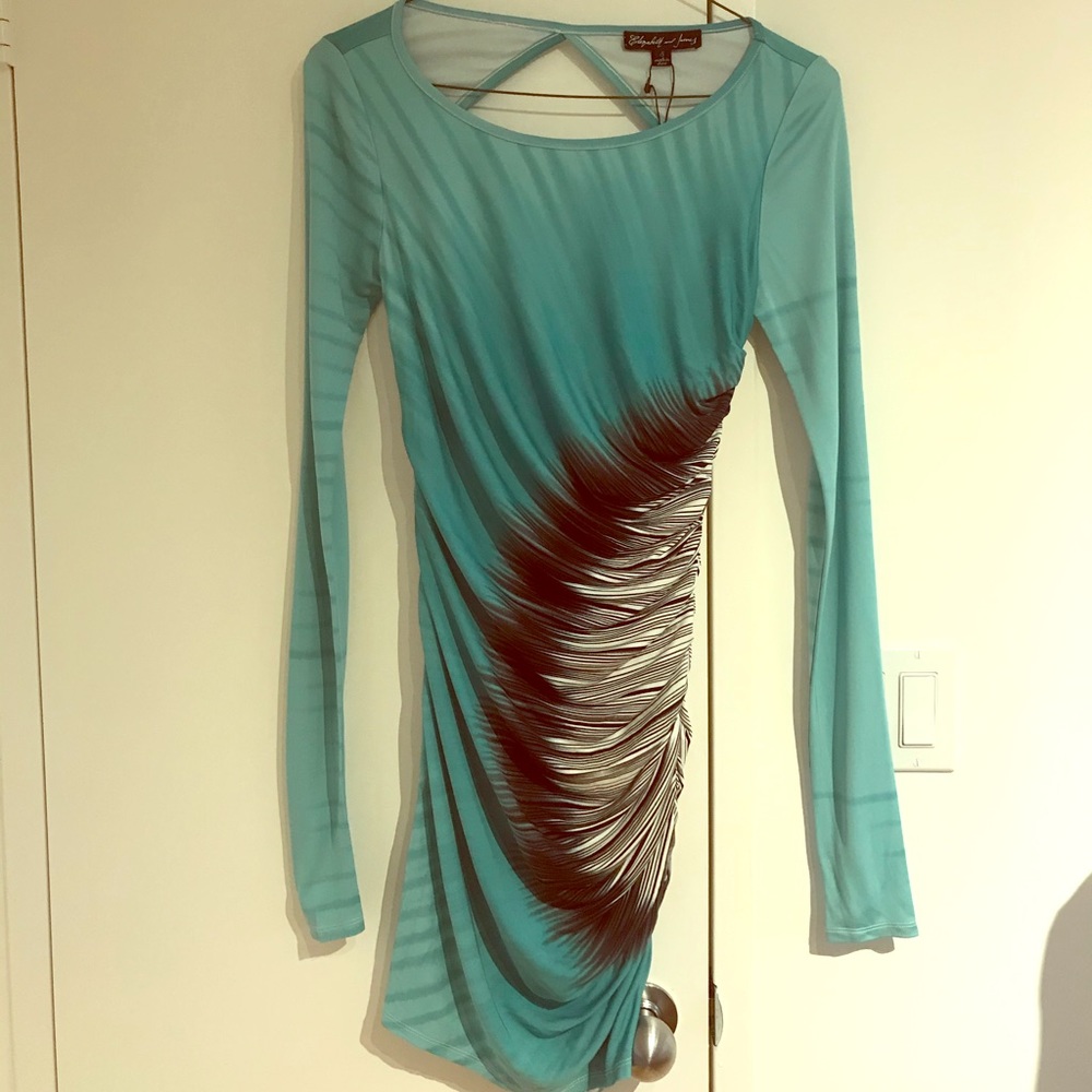 NWT Elizabeth & James stretch dress open back